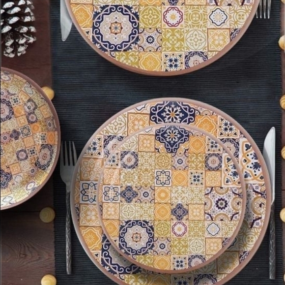 Moroccan Dinner Plates - Set of 6 - Picture 1 of 7